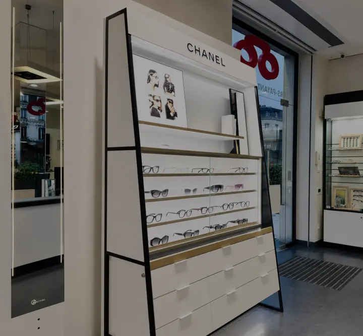 L'intérieur de la boutique d'Optique Choqueuse à Compiègne