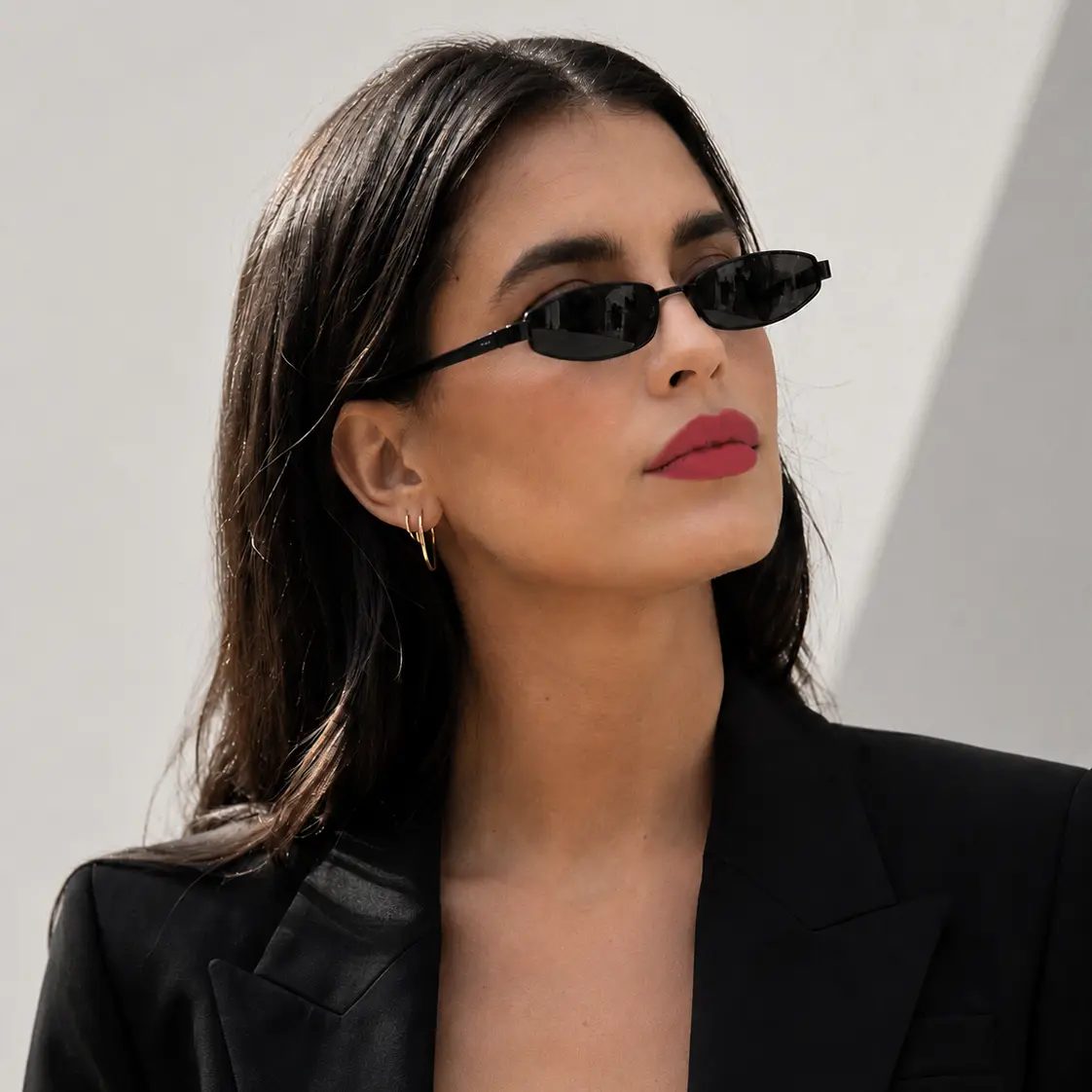 Lunettes de soleil tendance ovales pour femme